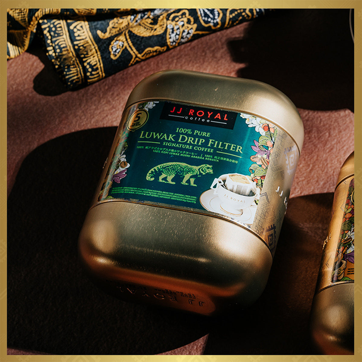 100% Pure Luwak Signature Drip Filter Coffee Tin – JJ Royal Coffee