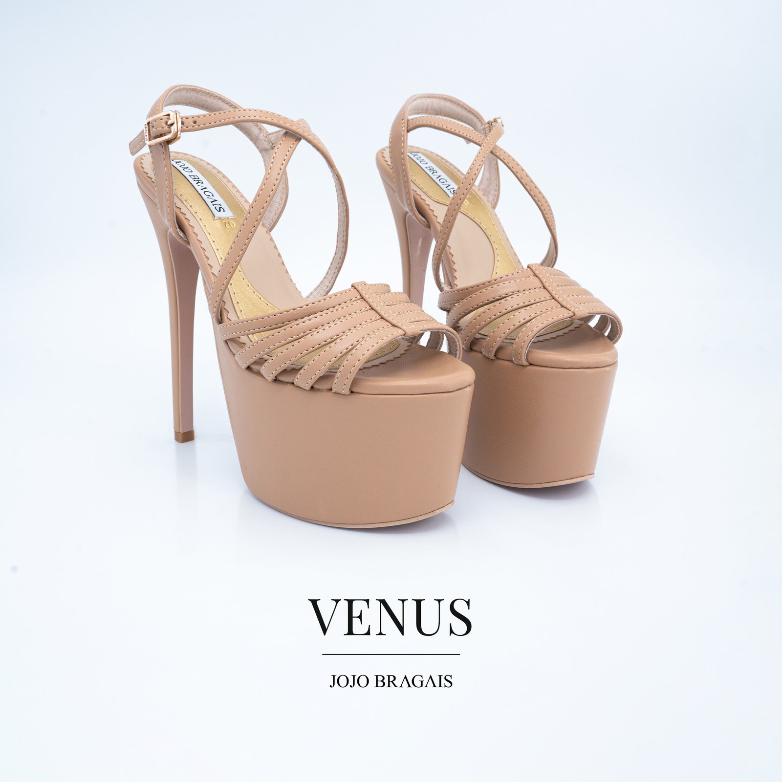Jojo Bragais Venus Nude Matte 6.5-Inches Pageant Heels - Jojo Bragais