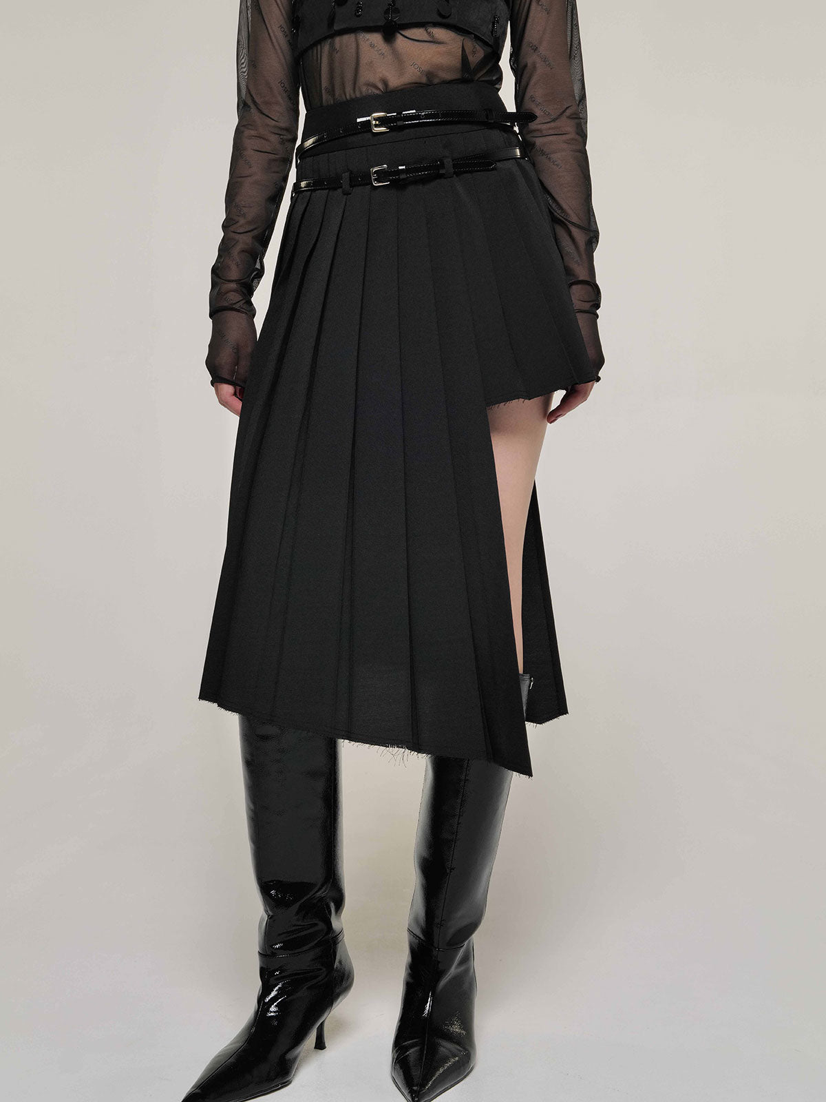 SCREW PLEATS SKIRT – JOSEMOON