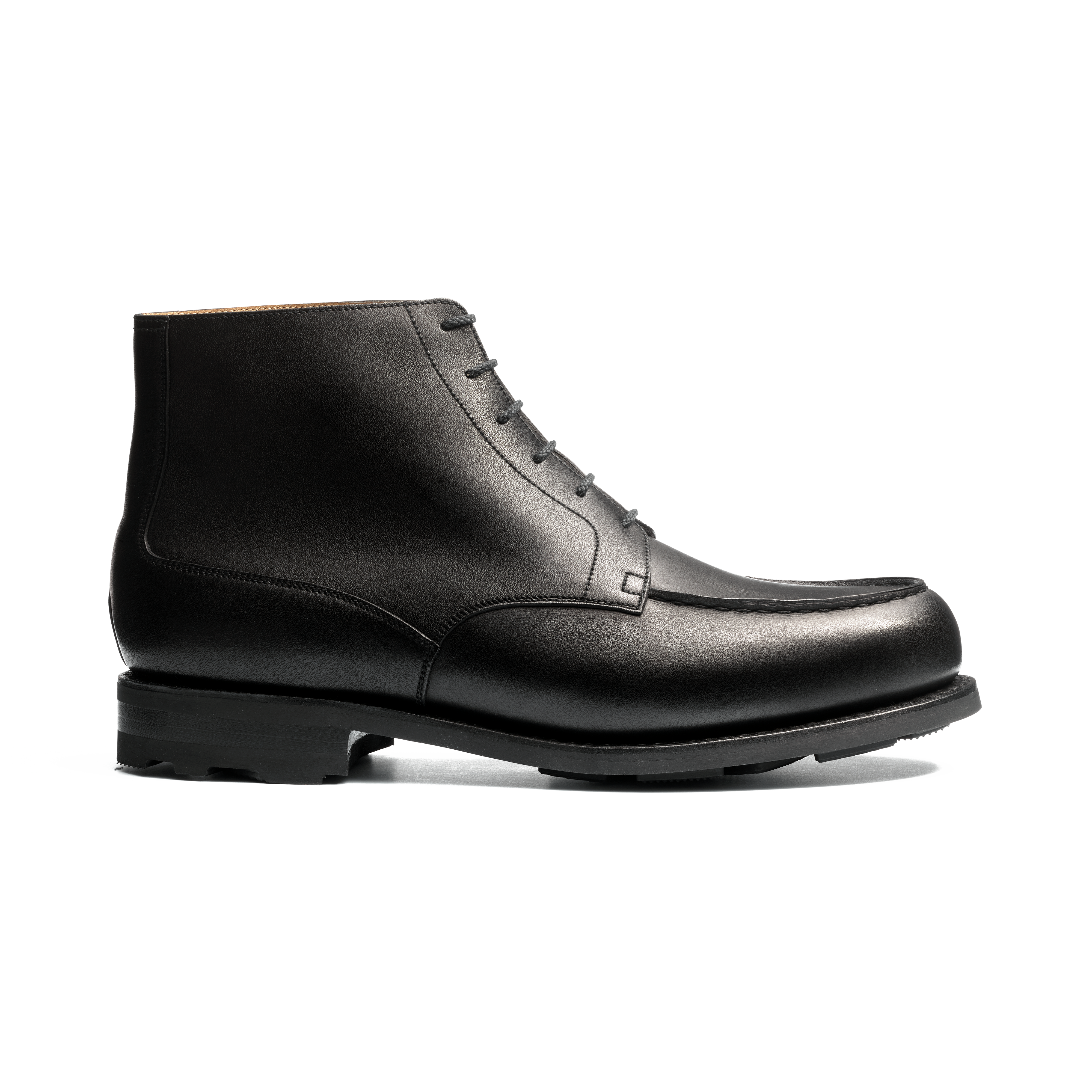 Men's Black Leather High Golf Derby – J.M. Weston