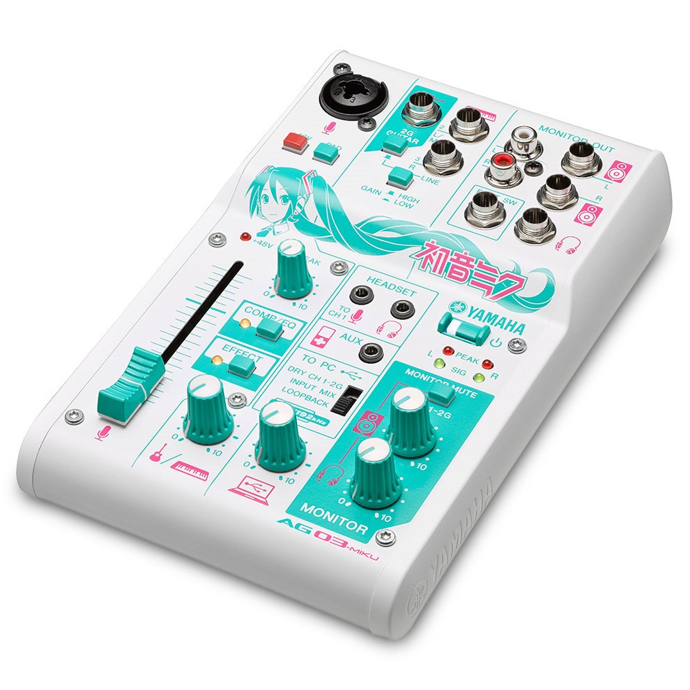 ヤマハ | AG03-MIKU - ウェブキャスティングミキサー - 概要