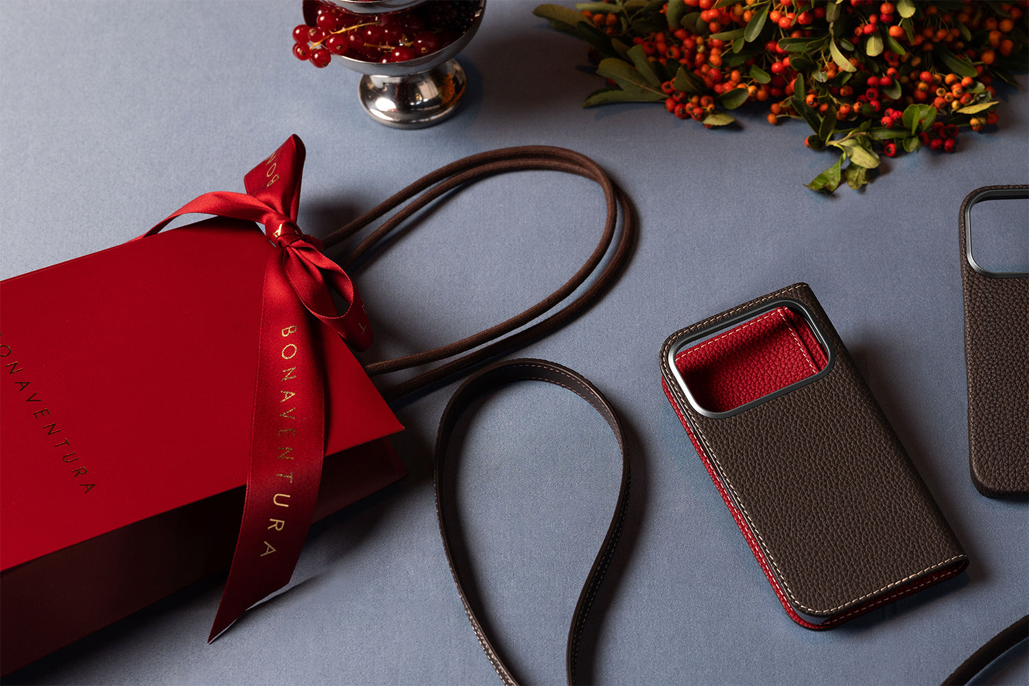 スリーブ付き ビジネスカードケース シュリンクレザー