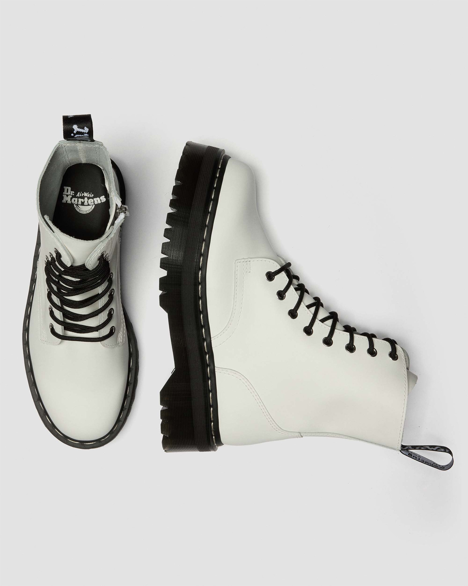 JADON ホワイトステッチ 8 ホール ブーツ