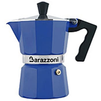 直火式エスプレッソメーカー Barazzoni バラゾーニ ブルー BARAZZONI