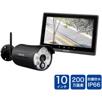 WSS10M1CL 防犯カメラ 監視カメラ ワイヤレス フルHDカメラ 10インチ