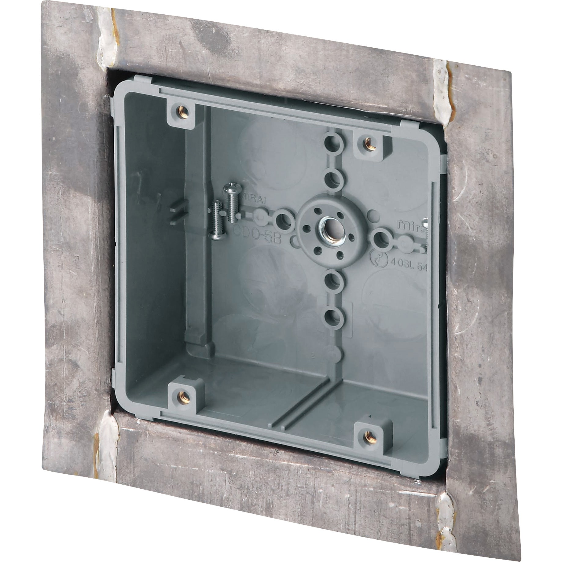 CDO-5BXP4-1 X線防護用アウトレットボックス 鉛ボード用・4方出 1個