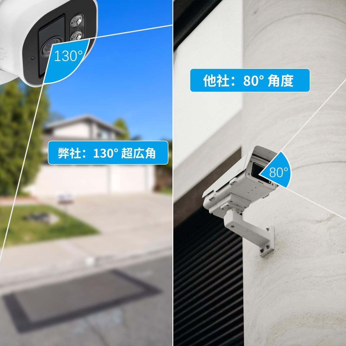 POE給電ドーム型防犯カメラセット 双方向通話 800万画素 屋内外両用