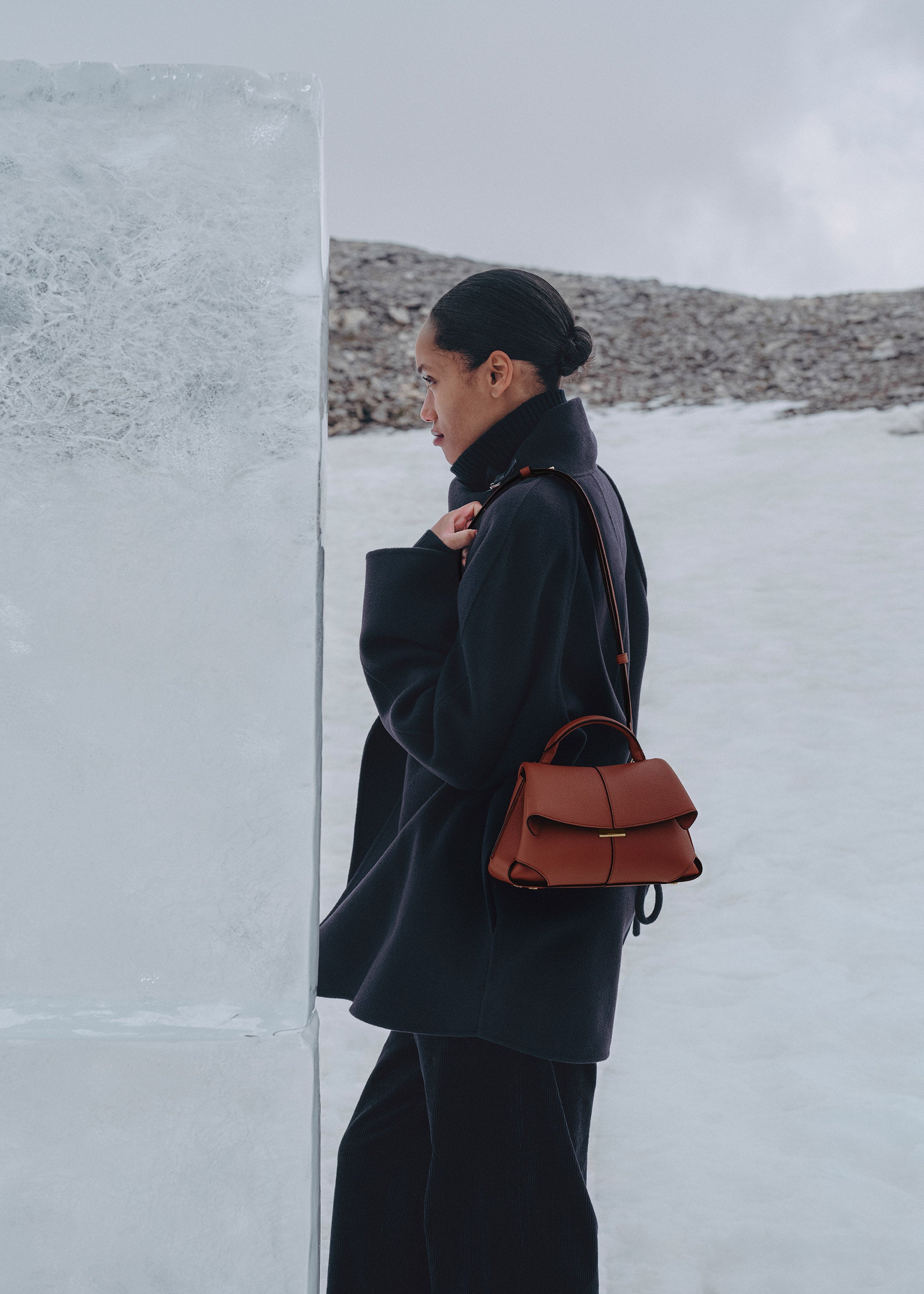 Polène | バッグ - Mokki Mini - レッドクレイ テクスチャード