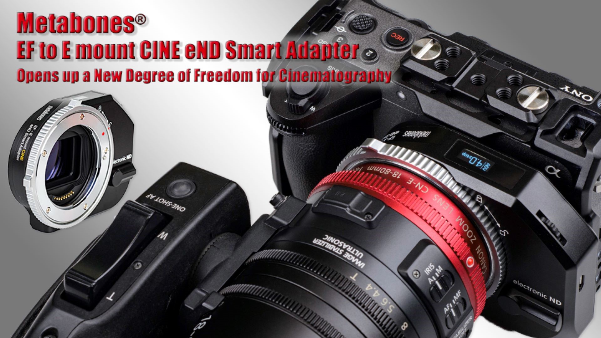 Metabones、スマートアダプター「Canon EF to Sony E mount CINE eND