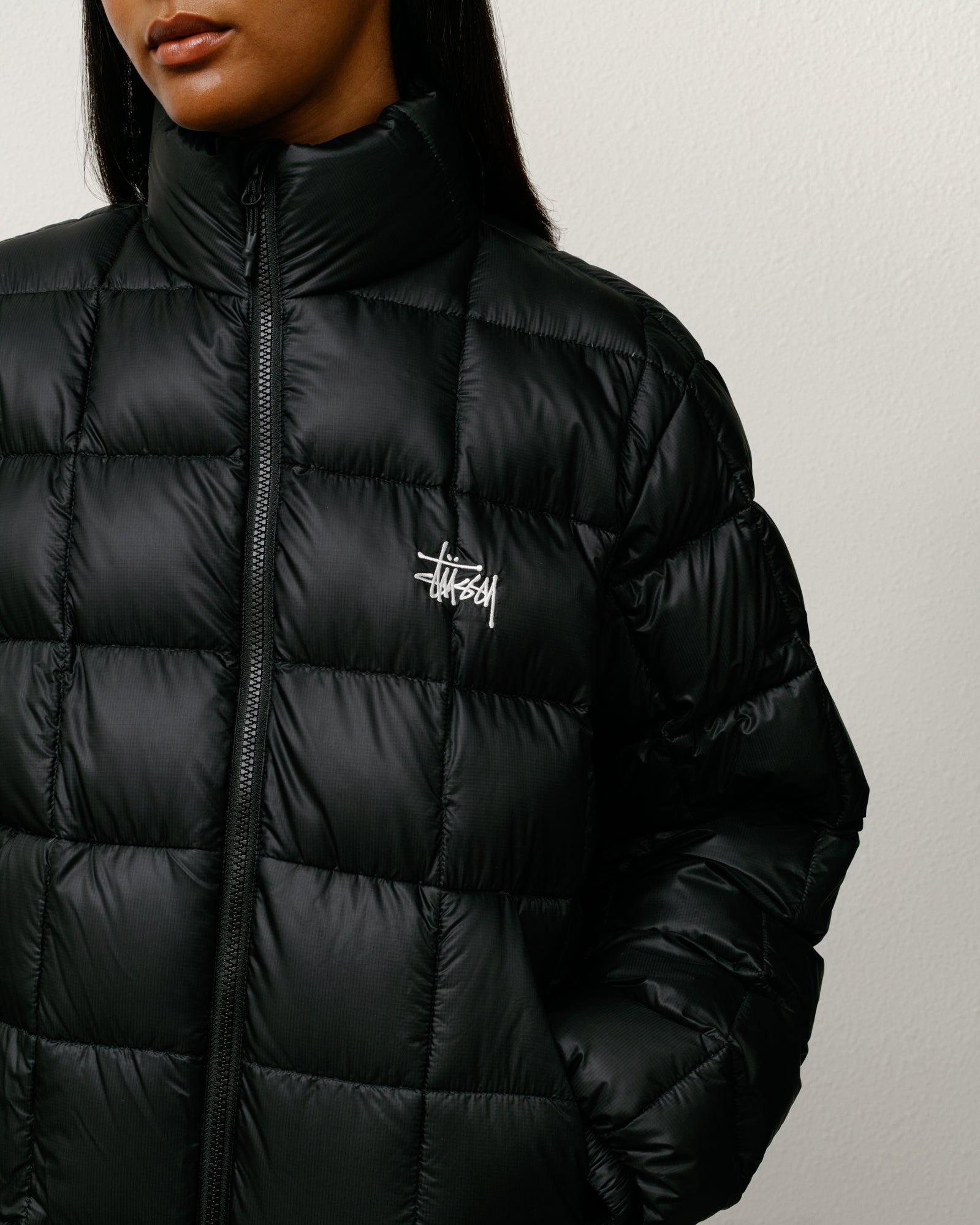 Midweight Puffer – Black | Outerwear | Stüssy Japan
