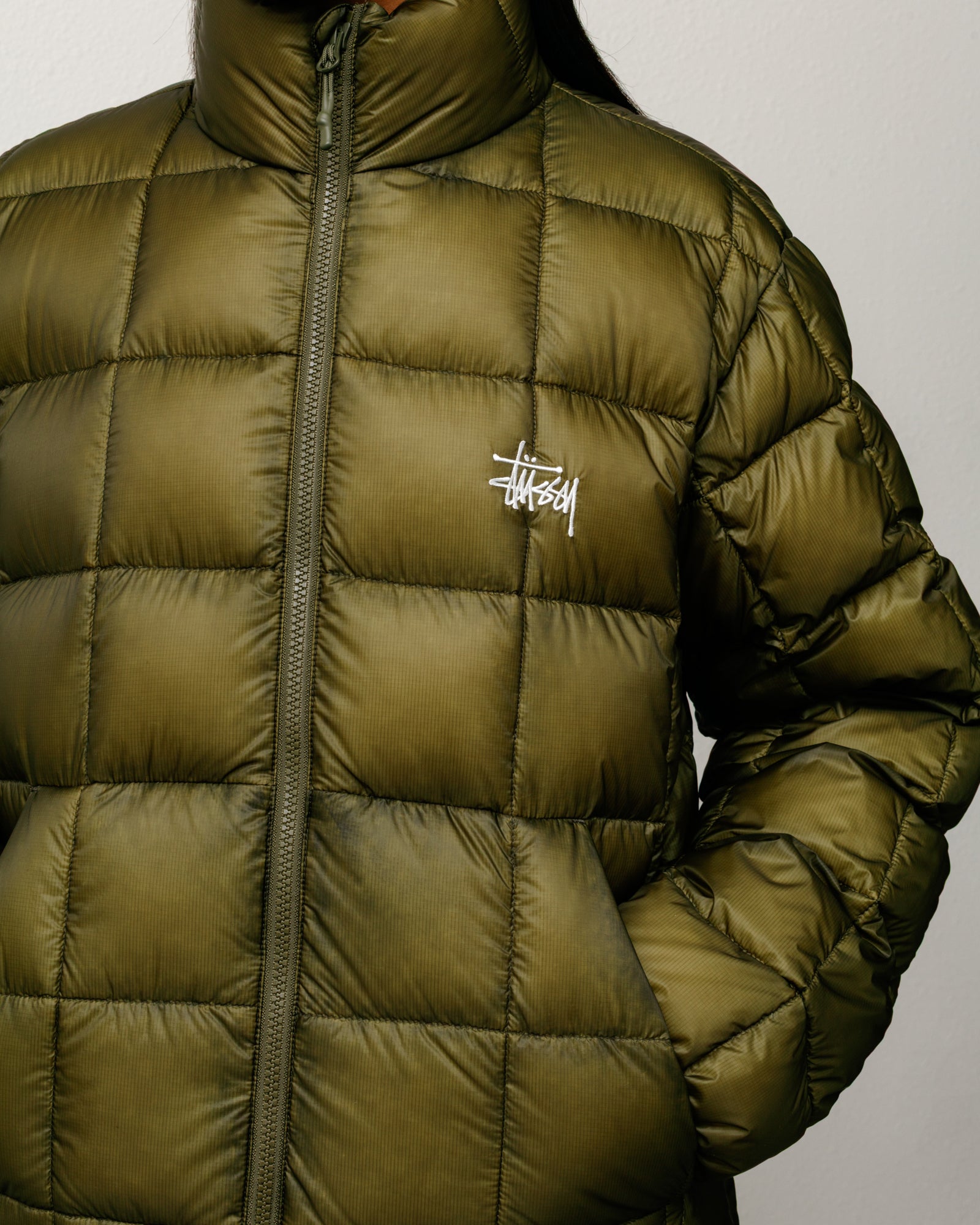 Midweight Puffer – Olive | Outerwear | Stüssy Japan