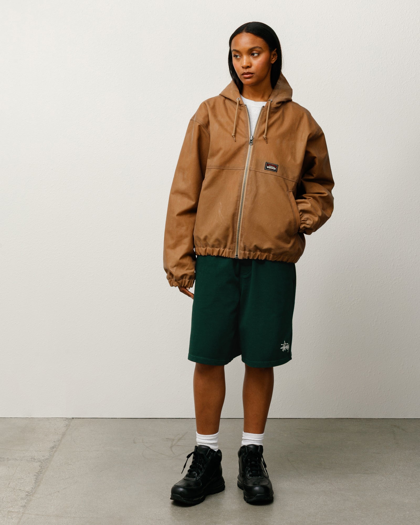 Waxed Cotton Work Jacket – Khaki | Outerwear | Stüssy Japan