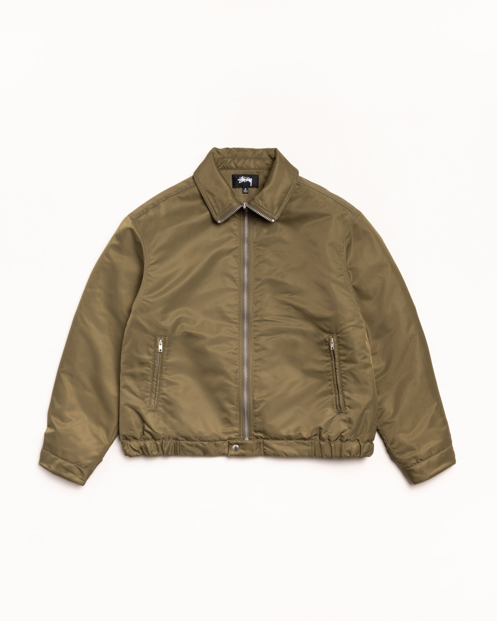 Pile Lined Zip Jacket – Olive | Outerwear | Stüssy Japan