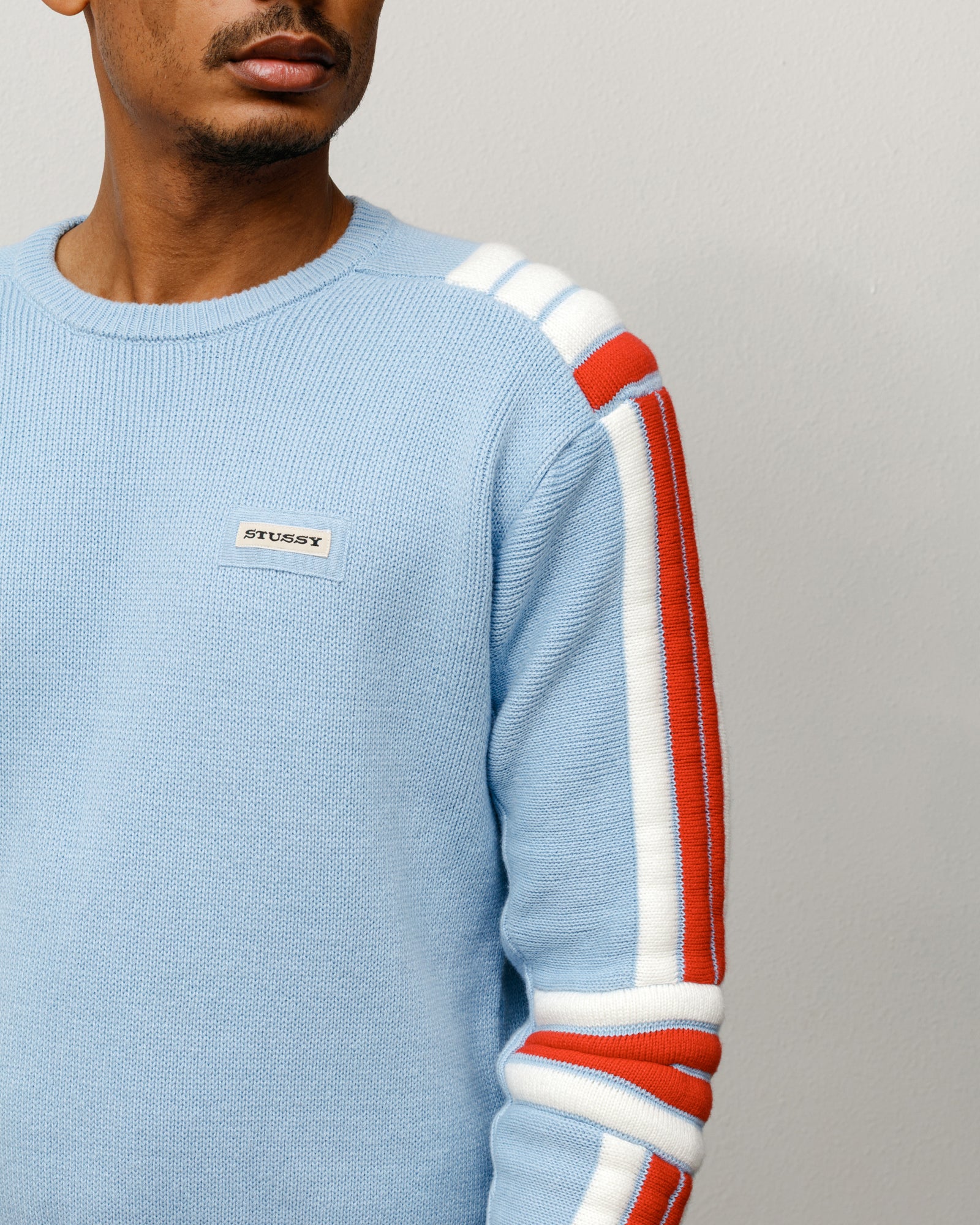 Moto Sweater – Blue | Tops & Knits | Stüssy Japan