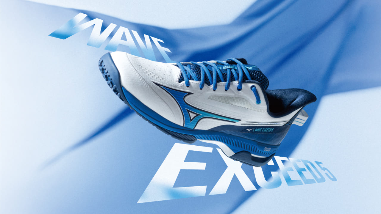 スピードと軽さのシューズ 「WAVE EXCEED 5」に新カラー登場
