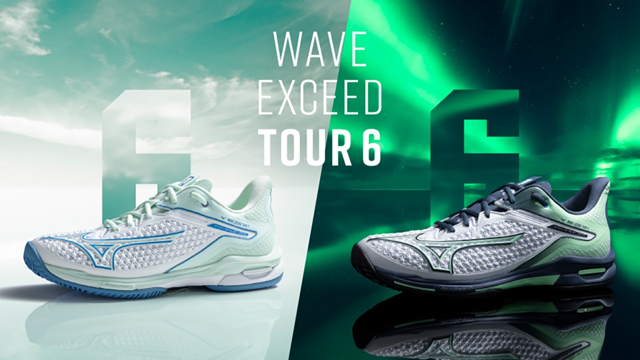 ミズノテニスフラッグシップモデル 「WAVE EXCEED TOUR 6」に新カラー