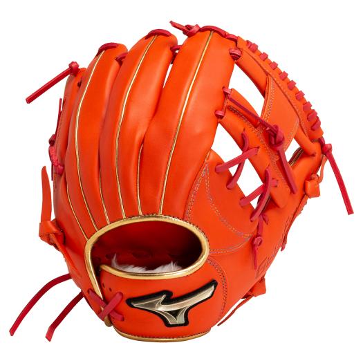 Mizuno Global Elite 4 Series 軟式グローブ オレンジ Mizuno Global