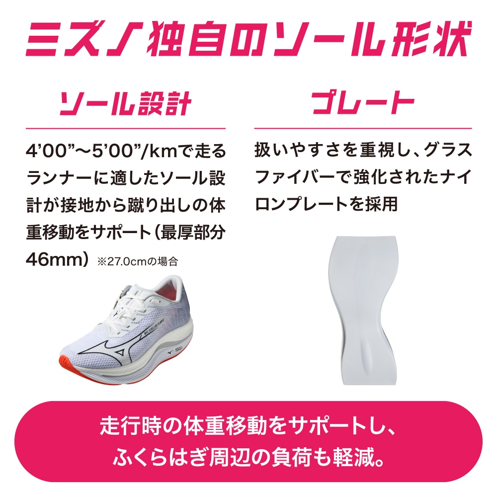 ウエーブリベリオンフラッシュ2(ランニング)|J1GC2435|シューズ
