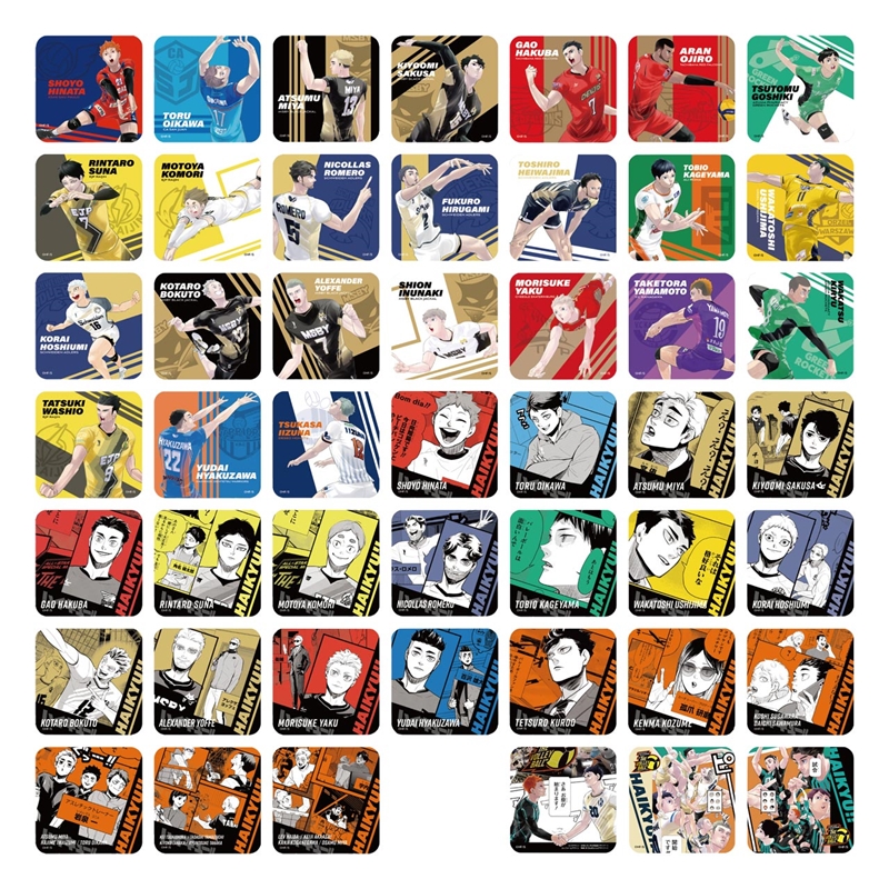 ハイキューアートコースターVリーグver.全種45+特典3種セット計45枚