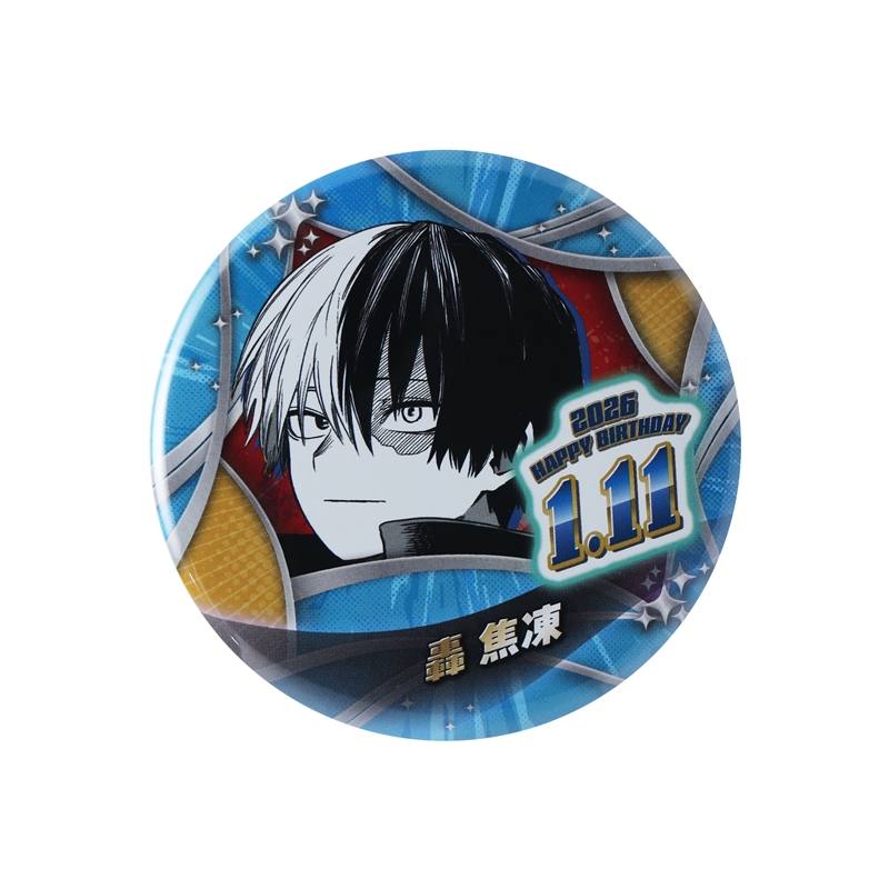 轟焦凍 バースデイ缶バッジ 魅せ窓☆ショルダーバッグ ヒロアカ