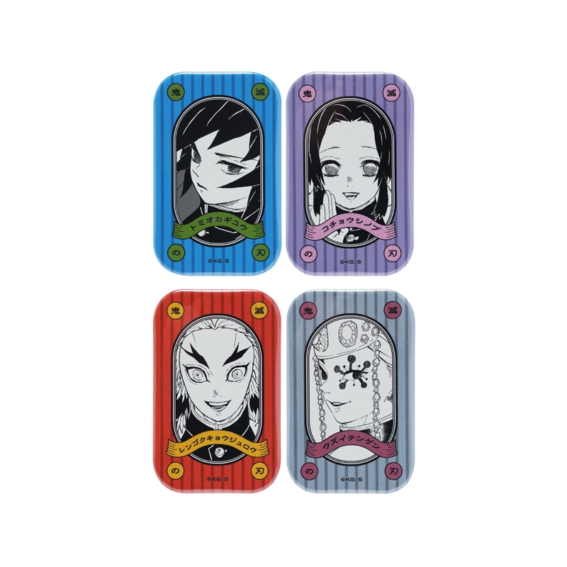 JCS限定 『鬼滅の刃』スクエア缶バッジコレクション（スタンド付き
