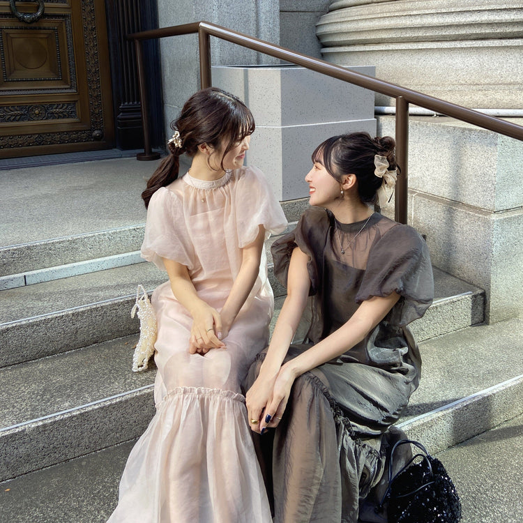 RiLi】シアーレイヤードドレス | Judin