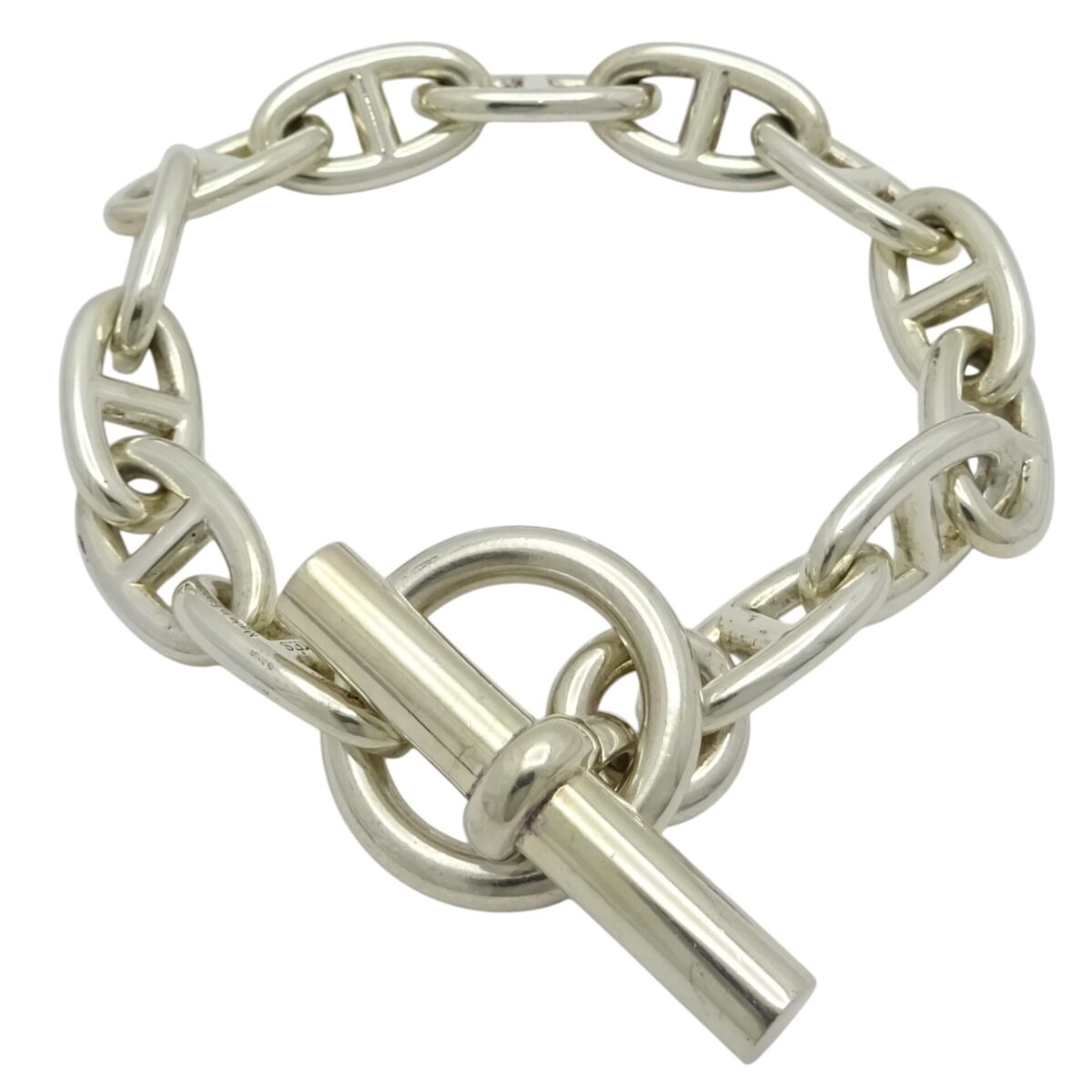 好*き様 エルメス HERMES シェーヌダンクル GM 13コマ 艶あり 鑑定