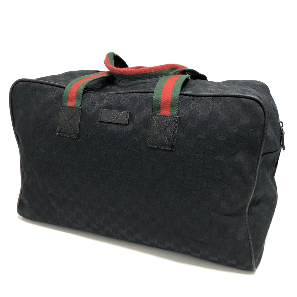 買取】GUCCI GGキャンバス ボストンバッグ 146310 黒 | 買取実績