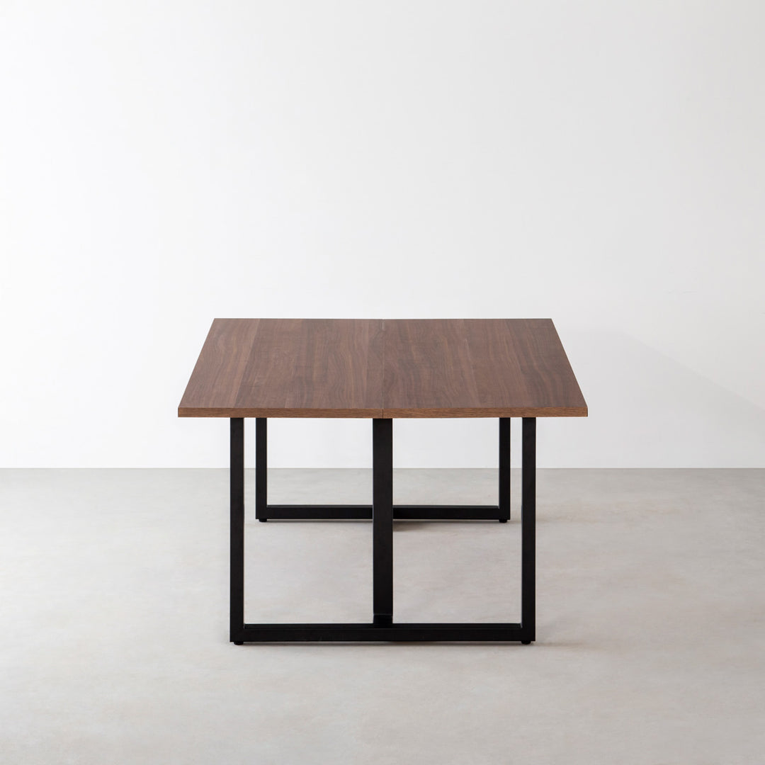 THE TABLE / ウォルナット × Tube T - Black Steel × W100 - 180cm