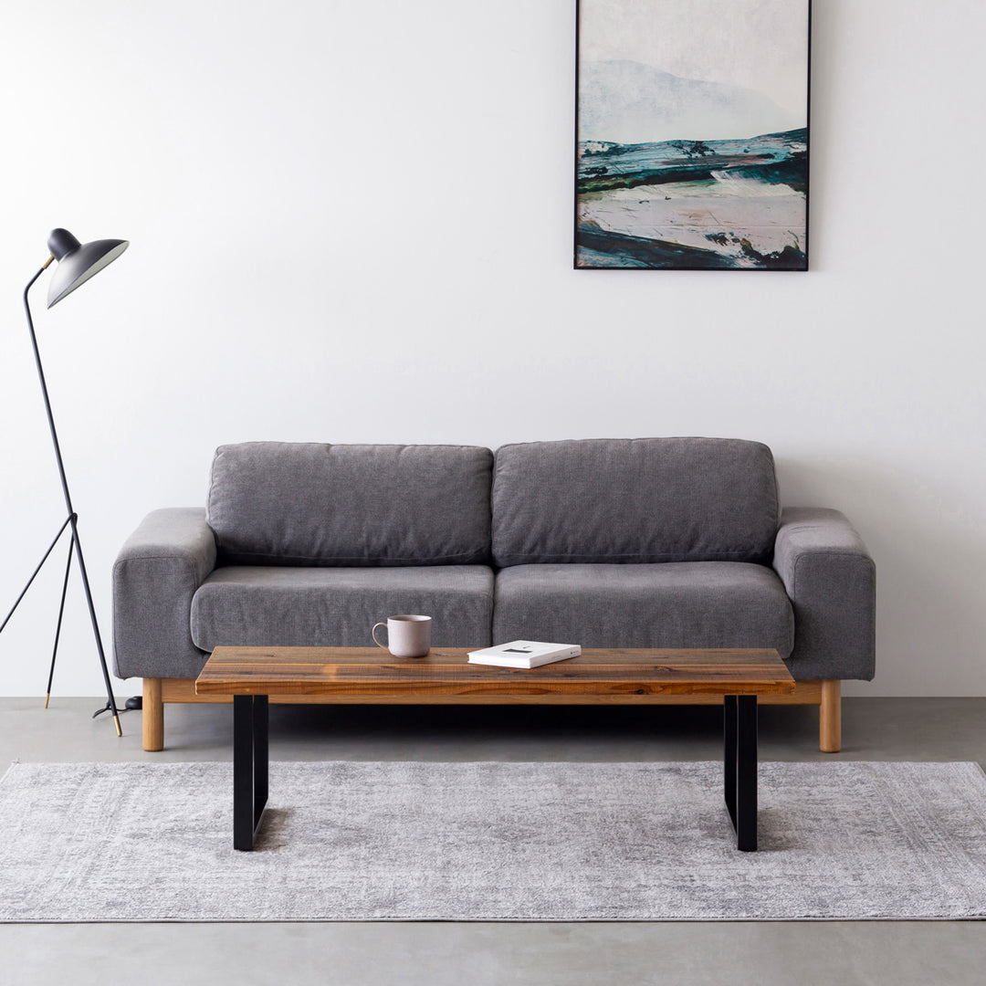 THE LOW TABLE / 無垢 杉 ヴィンテージスタイル × Black Steel