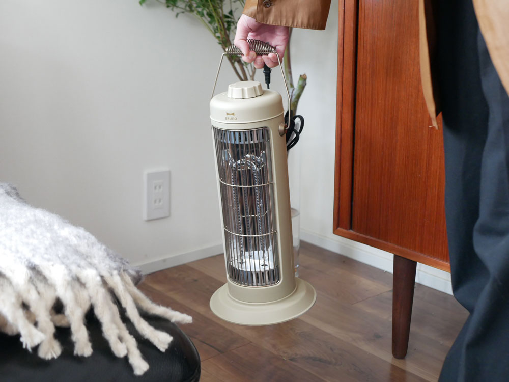 BRUNO/ブルーノ＞ノスタルジックなminiカーボンヒーター グレージュ