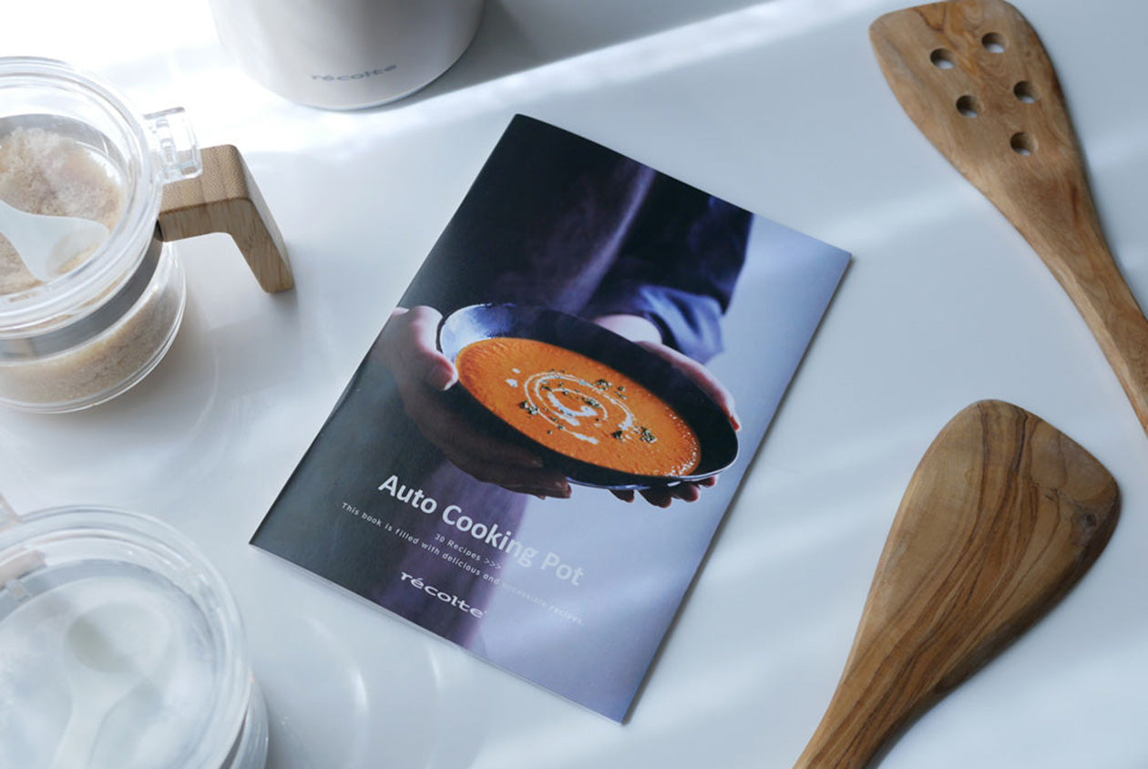 recolte/レコルト＞自動調理ポット 《別冊レシピブック&トング付き特別