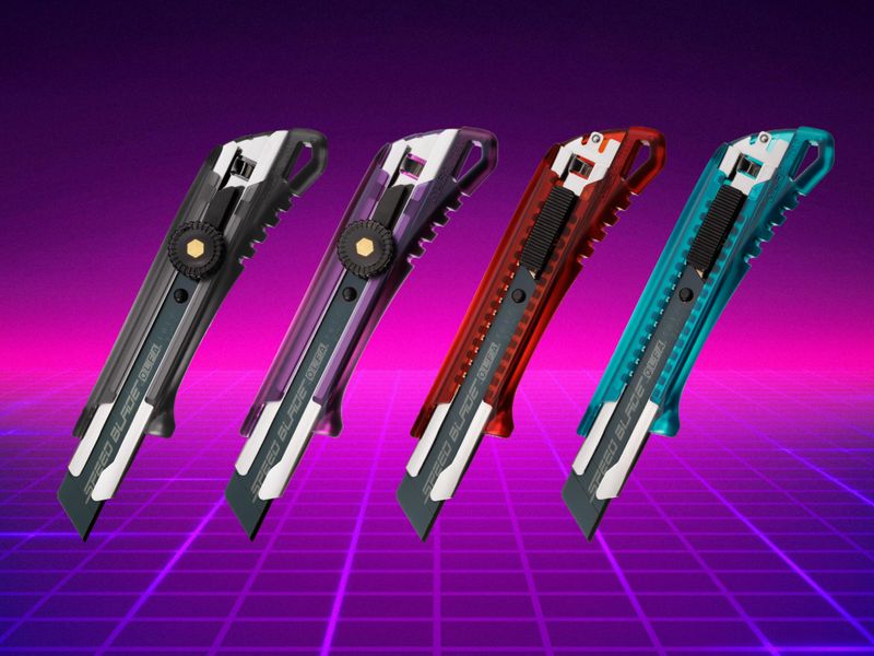 オルファ、レトロなクリアカラーの大型カッター - 家電 Watch