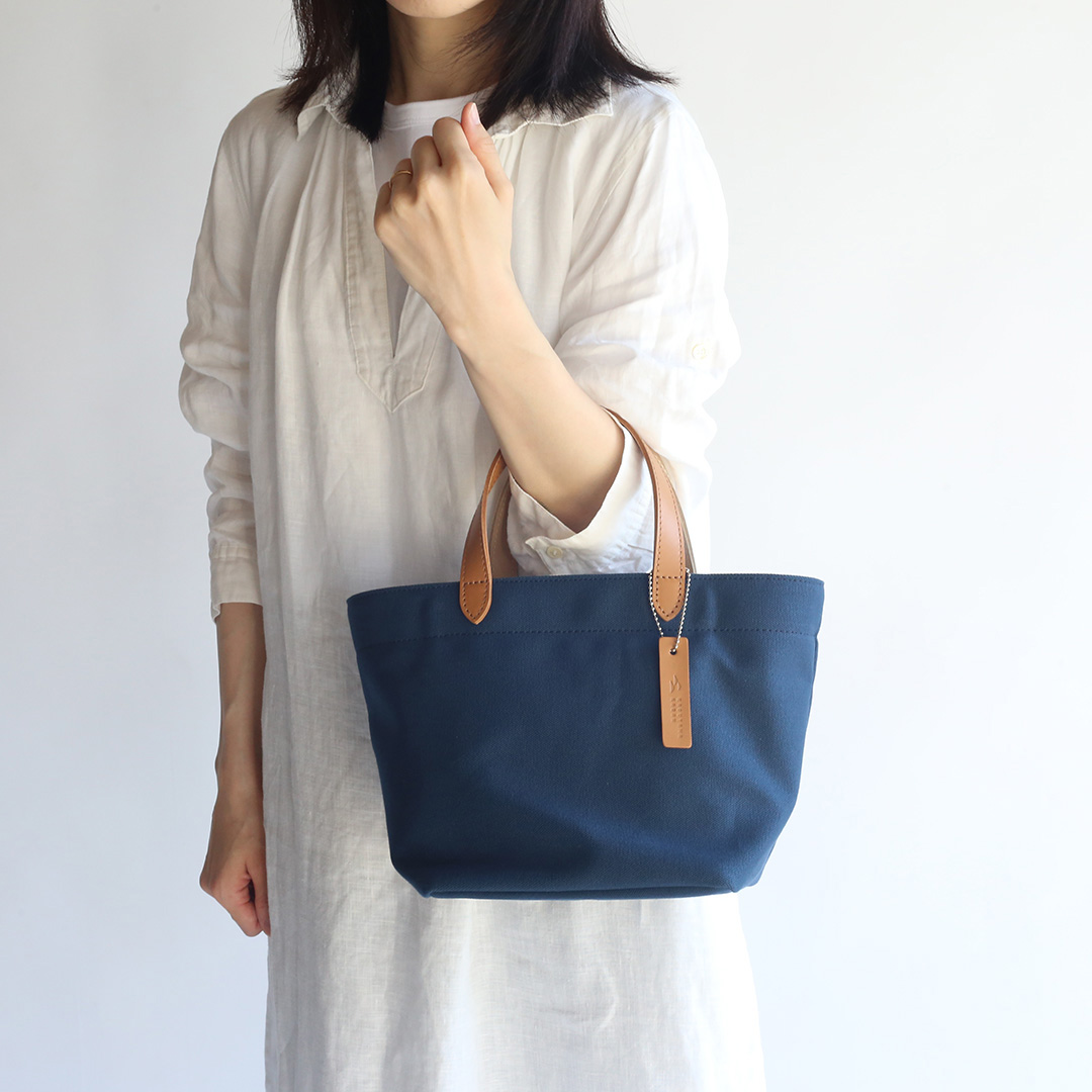 8号帆布の巾着ミニトート | 香久山鞄