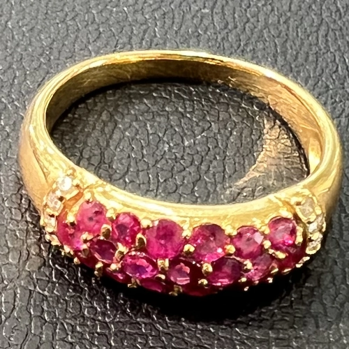 金・貴金属リング/指輪 K18 ルビーダイヤモンドリングの買取実績