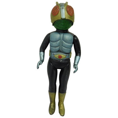 参考価格】旧バンダイ 仮面ライダー 面取れソフビ (ブリキ製ベルト