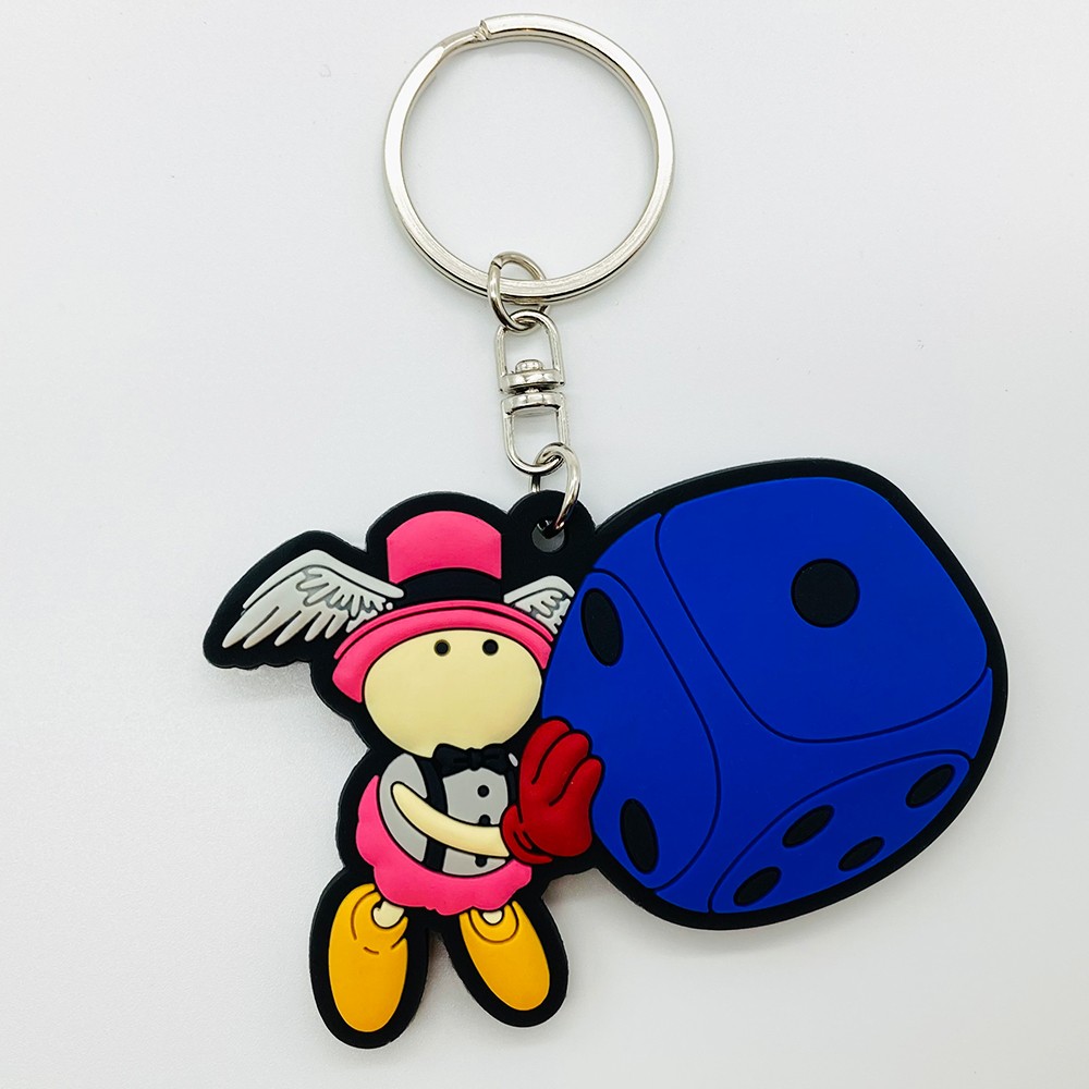 天使のサイコロ&悪魔のサイコロ 立体ラバーキーホルダー | KAIBA