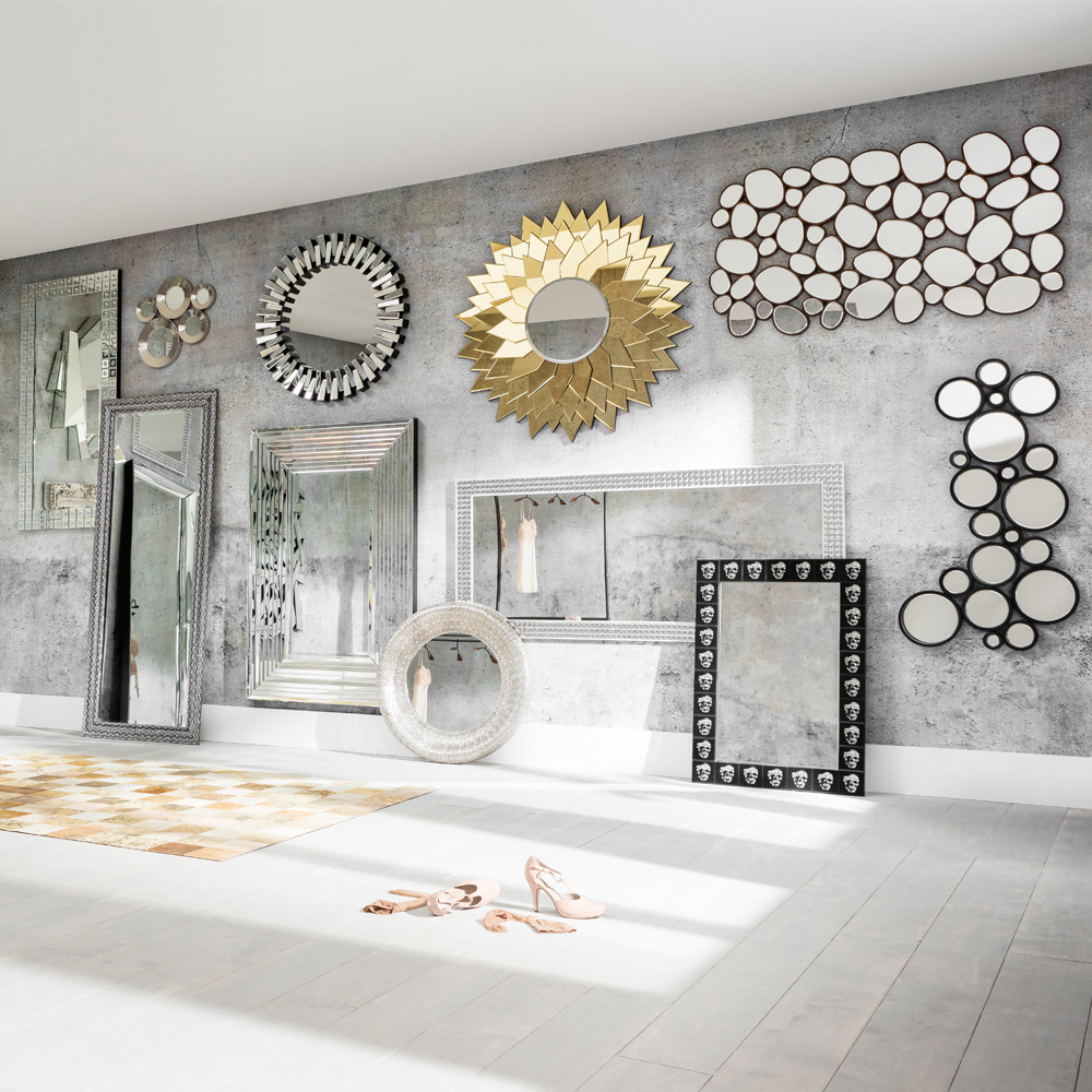 廃番】ウォータードロップコッパー135x78cm ミラー - ミラー・鏡の通販