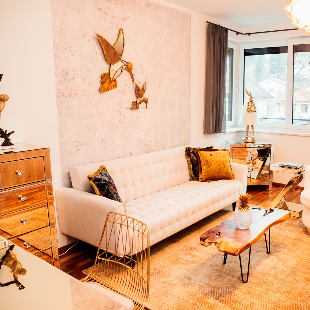 廃番】ソロクリームゴールド ダイニングチェア - ダイニングチェアの