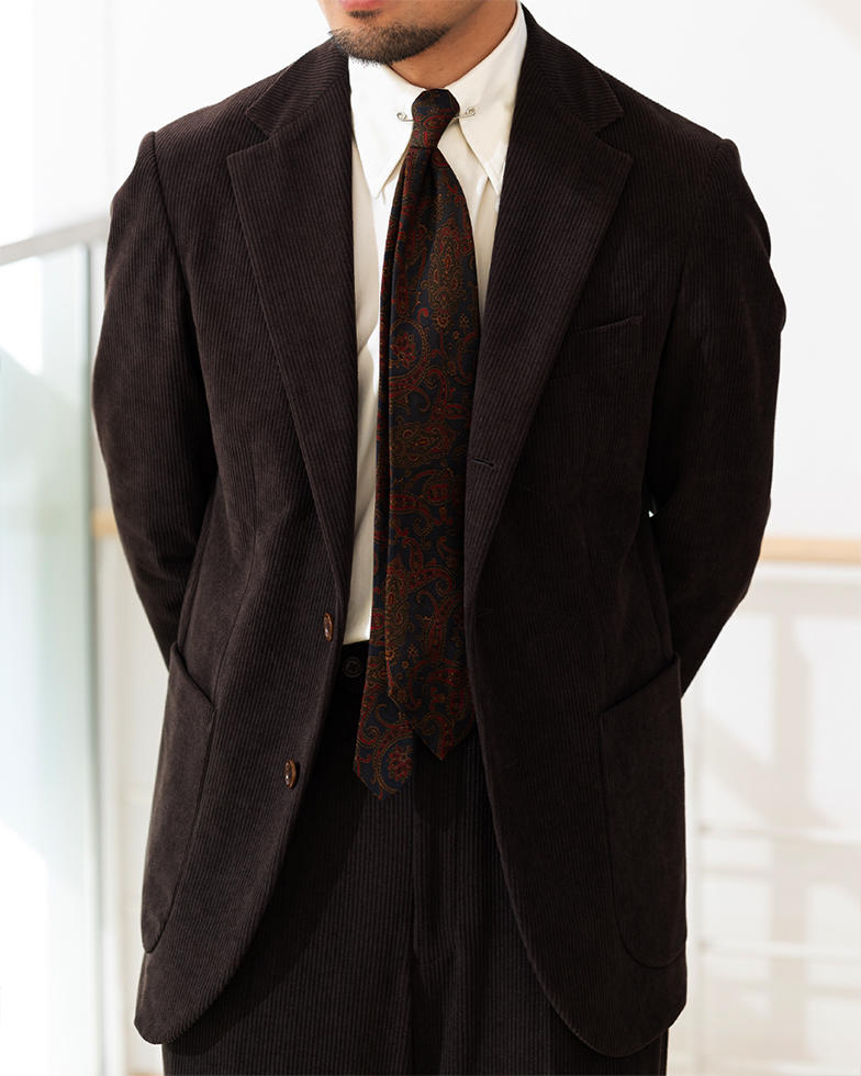 ブラウンコーデュロイスーツ 銀座ベルビア館 板垣祐輝 | オーダー