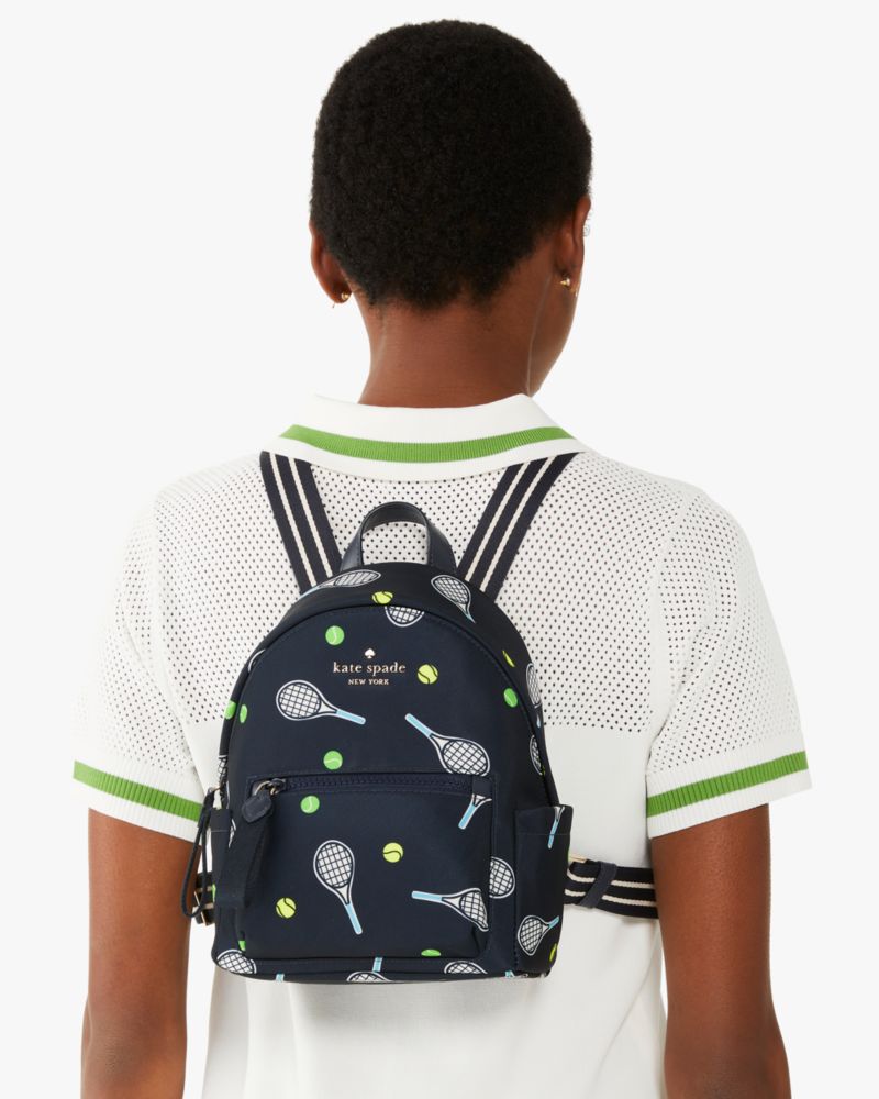 チェルシー ラケット アンド ボール プリント ミニ バックパック