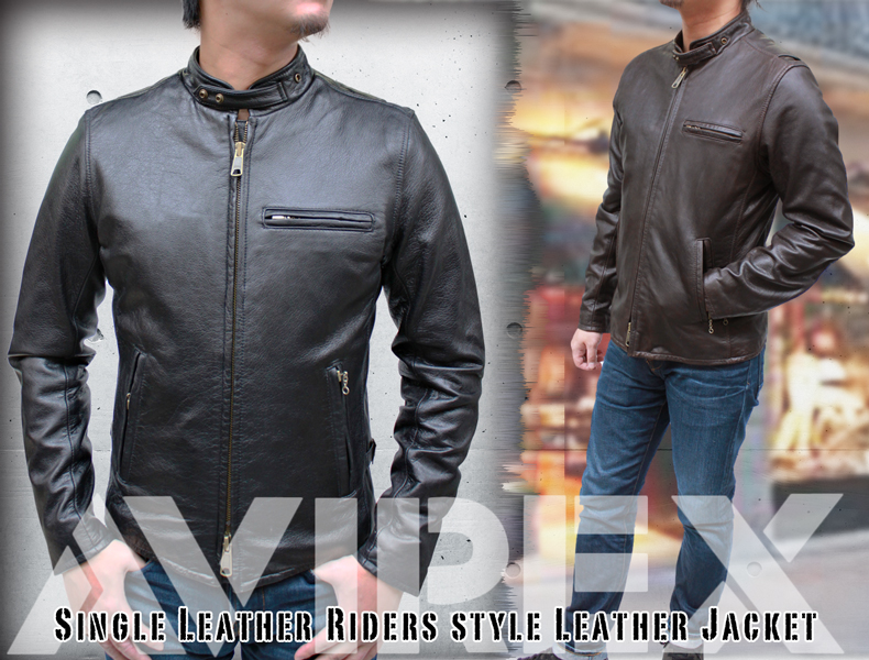 AVIREX(アヴィレックス) シングルライダース レザージャケット Single