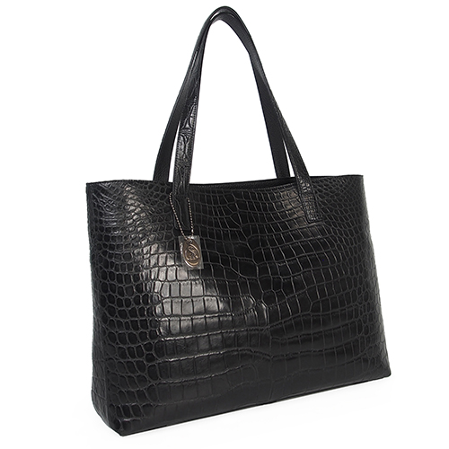 カワノバッグ / 【日本製】 センター取り マット クロコダイル トート