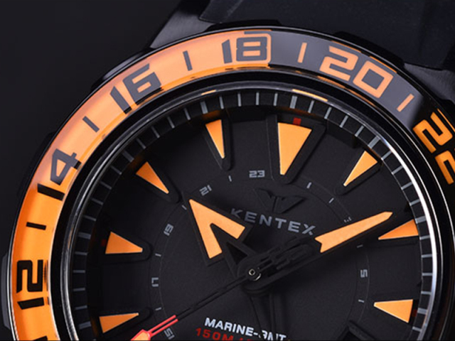 KENTEX マリンGMT ブラックPVDxグリーン／ MARINE GMT Black PVD x
