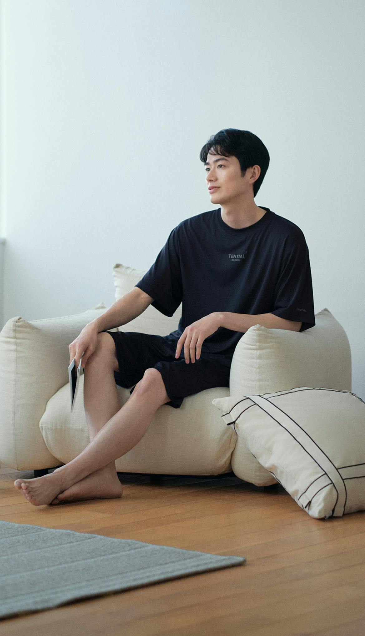BAKUNE Dry Men's 上下セット（半袖Tシャツ・ショートパンツ）_25SS