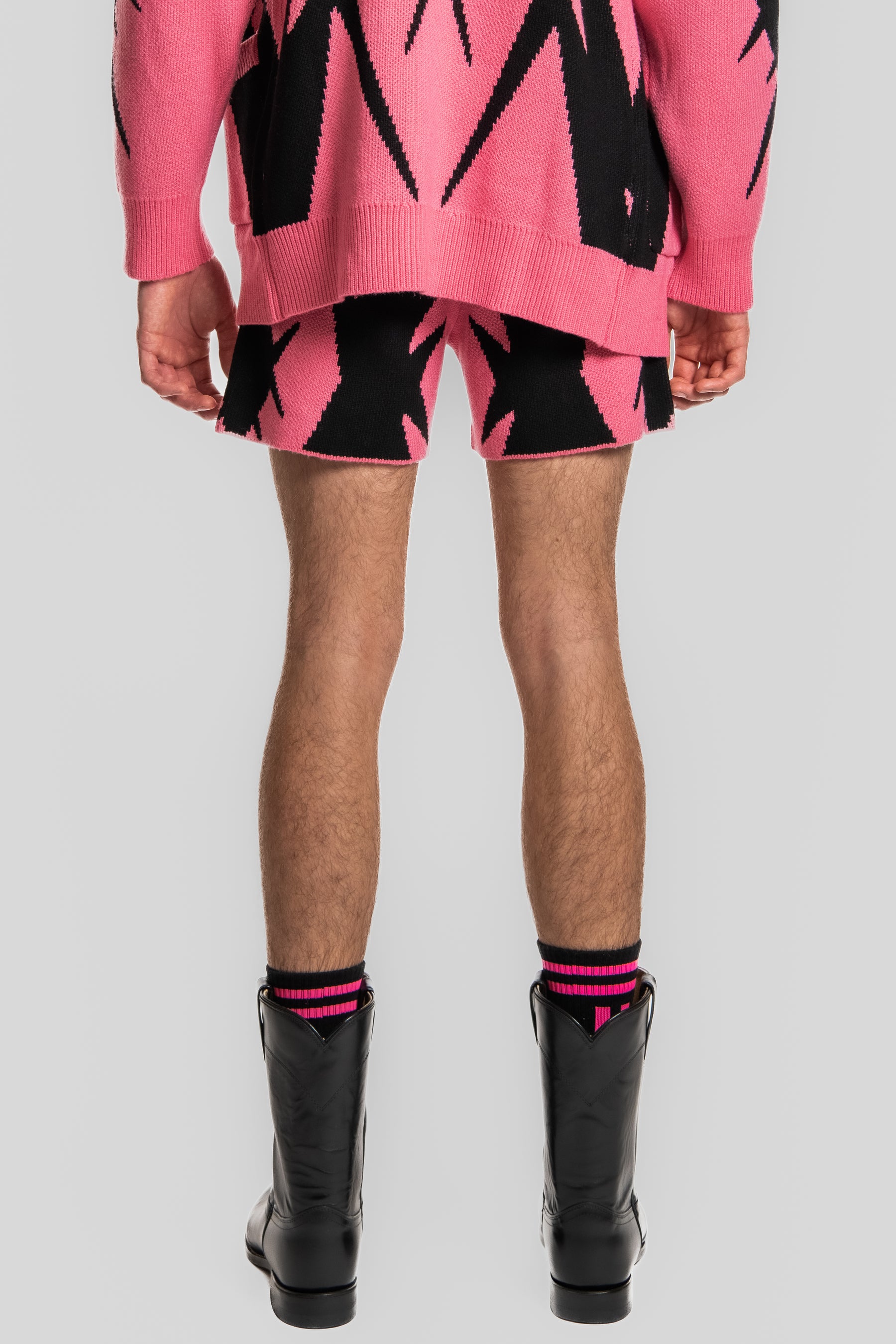 BARBED NEON KNIT SHORT