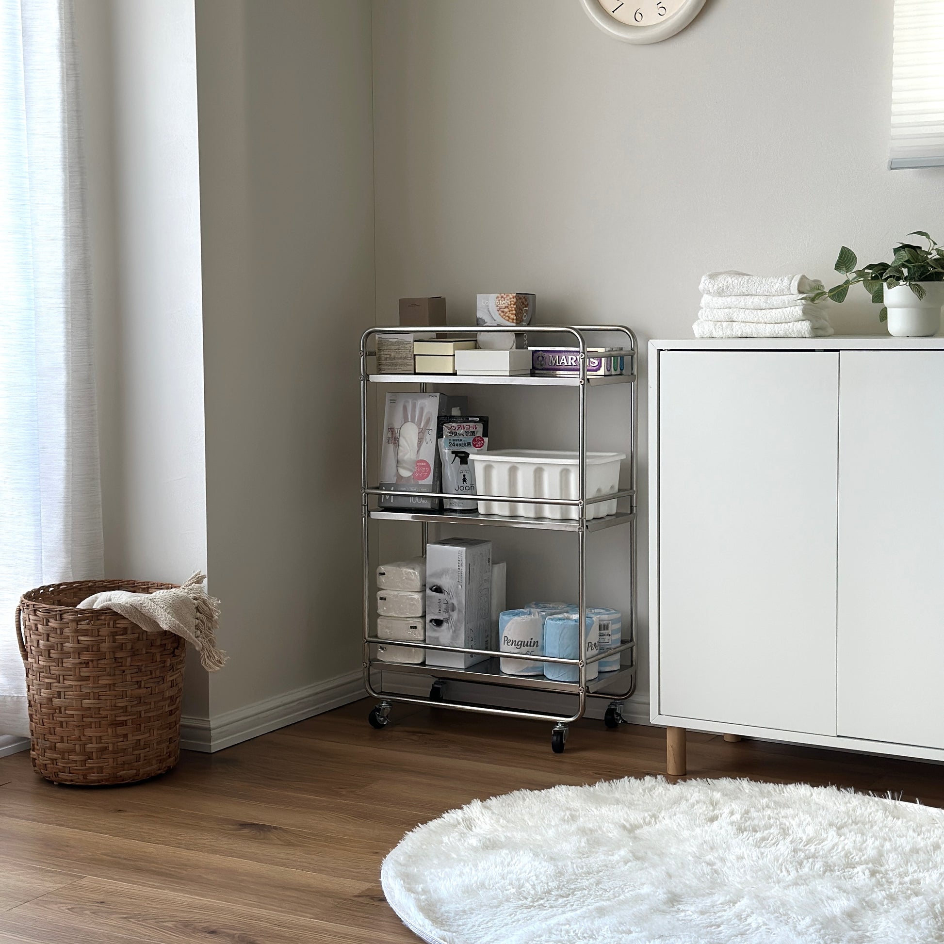 ワゴン｜ステンレス3段ワゴン - territory