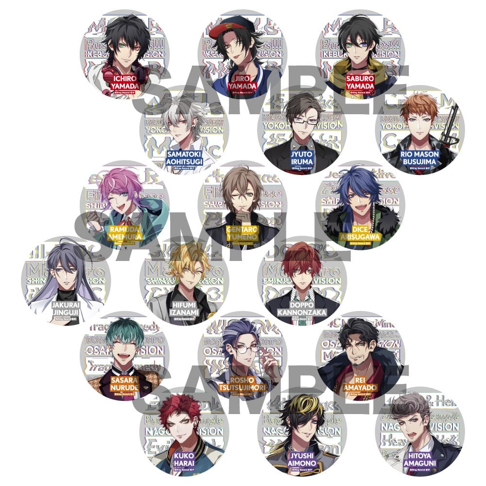 ヒプノシスマイク ヒプマイ 飴村乱数 缶バッジ EW02 ヒプノシスマイク-Division Rap Battle- Rhyme Anima +_メモリーズ缶