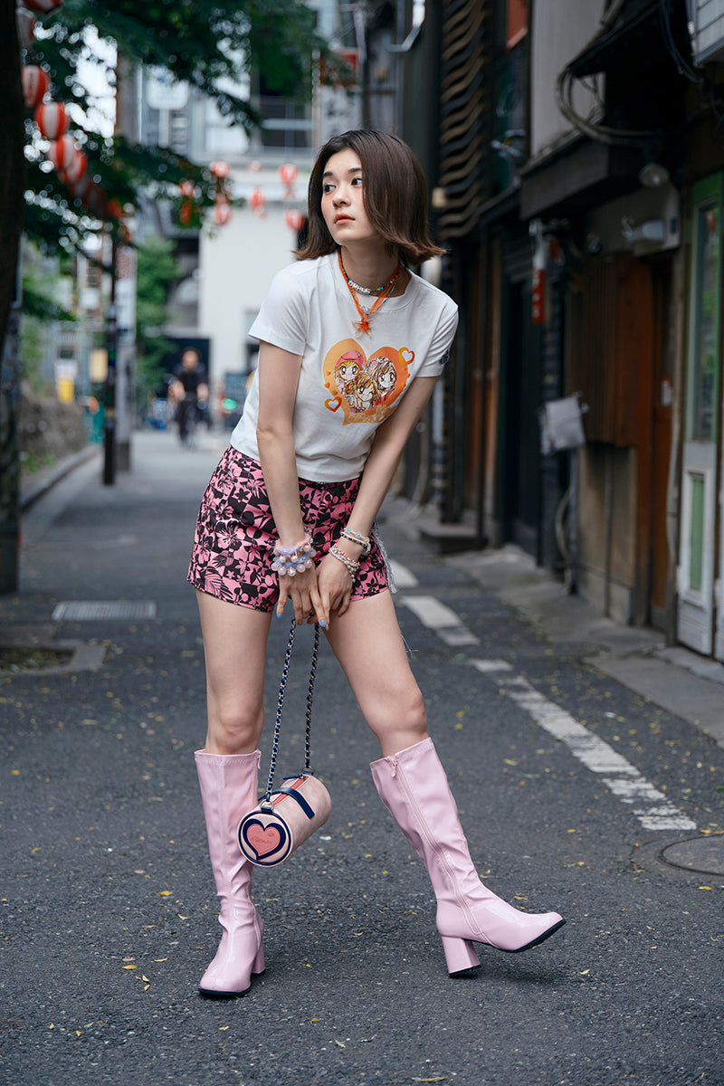 KIRSH X GALS チェックボードショートパンツ【ピンク】