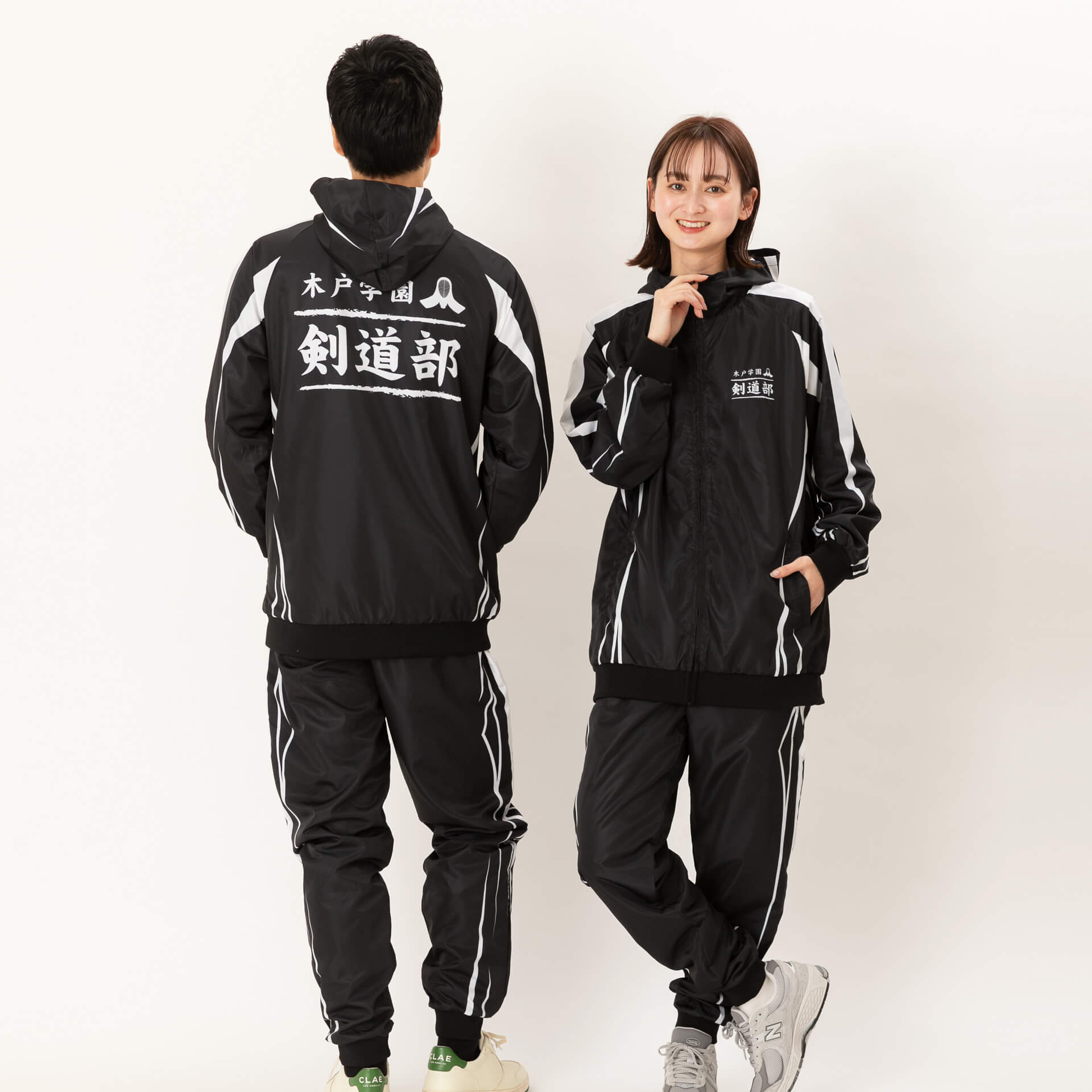 裾, 袖口フライス・フード付きラグラン型長袖オリジナルウィンド